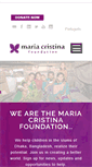 Mobile Screenshot of mariacristinafoundation.org